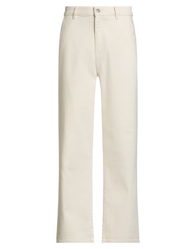 Hugo Boss Boss  Man Jeans Cream Size 29 Cotton, Elastane In White