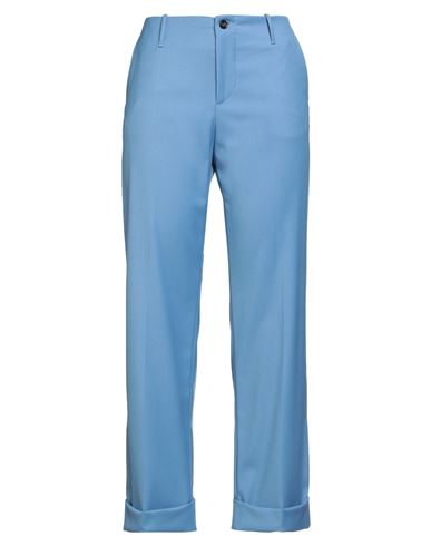 Berwich Woman Pants Light Blue Size 6 Polyester, Viscose, Elastane In Blue