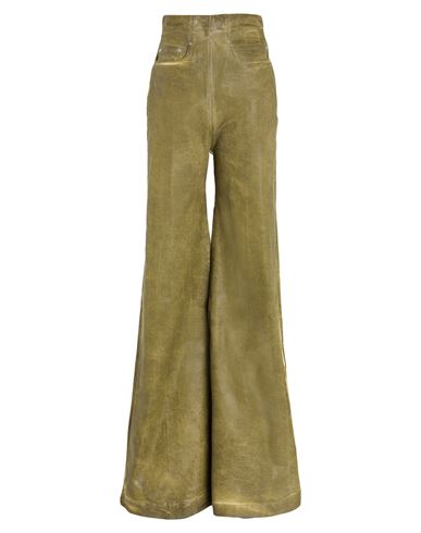 Rick Owens Drkshdw Dirt Cooper High Rise Denim Wide Jeans In Green