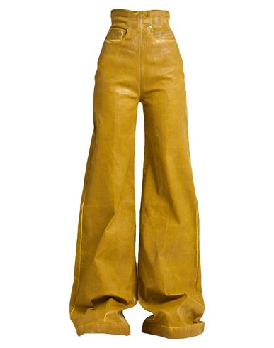 Rick Owens Drkshdw Drkshdw By Rick Owens Woman Jeans Marigold Size S Cotton, Polyester, Elastane In Yellow