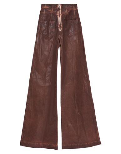 Rick Owens Drkshdw Drkshdw By Rick Owens Woman Jeans Brown Size S Cotton, Polyester, Elastane