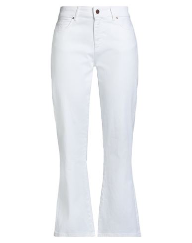Cigala's Woman Jeans White Size 29 Cotton, Elastane