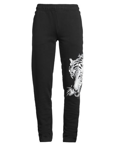 Cavalli Class Man Pants Black Size Xl Cotton, Polyester In Black