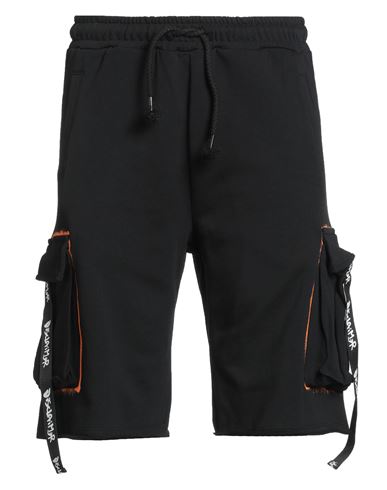 Disclaimer Man Shorts & Bermuda Shorts Black Size L Cotton In Black