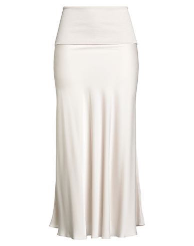 D Exterior D. Exterior Woman Maxi Skirt Beige Size 10 Wool In Multi
