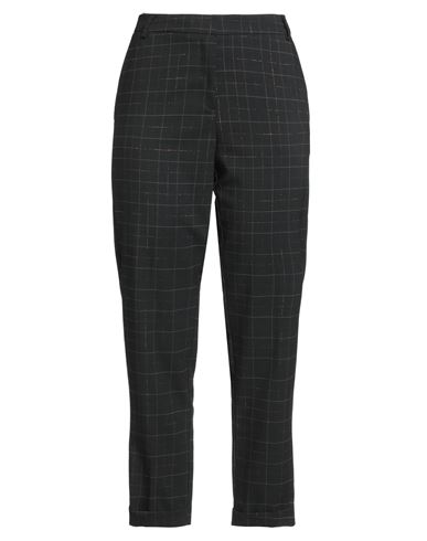 Biancoghiaccio Woman Pants Black Size 8 Polyester, Wool, Elastane