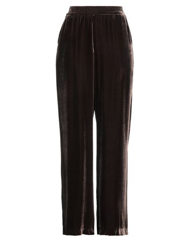 Eleventy Woman Pants Chocolate Brown Size 6 Wool, Elastane In Brown