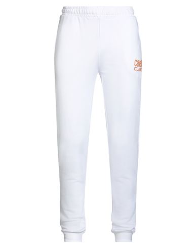 Cavalli Class Man Pants White Size Xl Cotton, Polyester In White