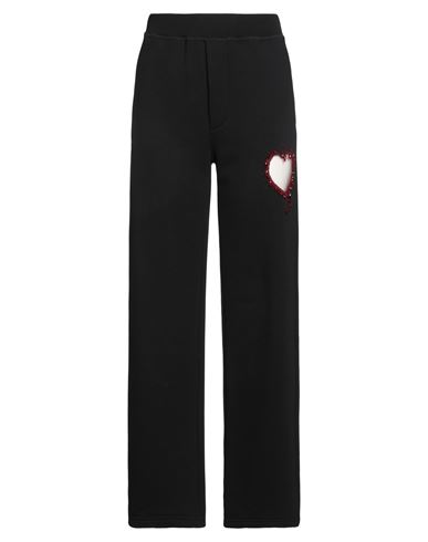 Dsquared2 Woman Pants Black Size M Cotton, Elastane, Glass