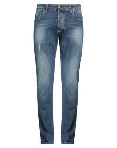 Daniele Alessandrini Homme Man Jeans Blue Size 34 Cotton, Elastane In Blue