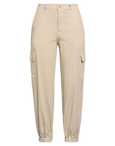 Le Streghe Woman Pants Beige Size M Cotton, Elastane