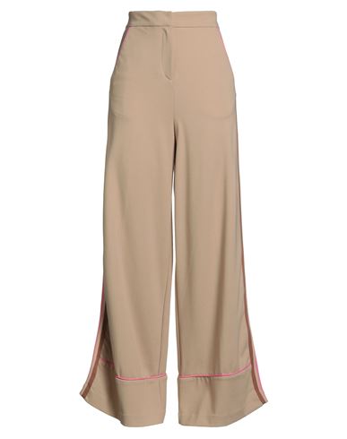 Ballantyne Woman Pants Camel Size 6 Ramie, Polyamide, Elastane, Cotton, Polyester In Brown