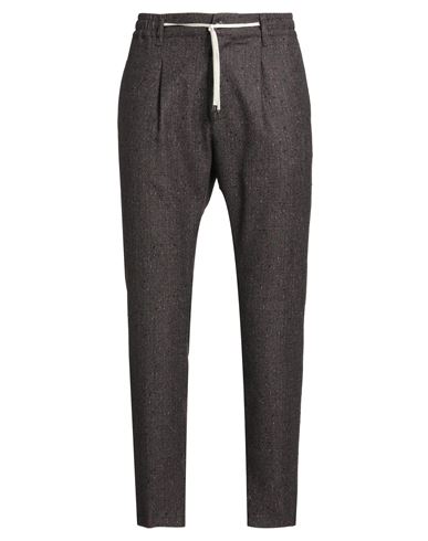 Cruna Man Pants Mauve Size 36 Super 110s Wool In Purple