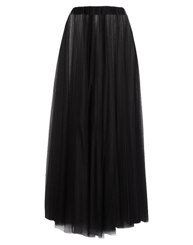 Soallure Woman Maxi Skirt Black Size 8 Polyester, Viscose, Polyamide, Elastane