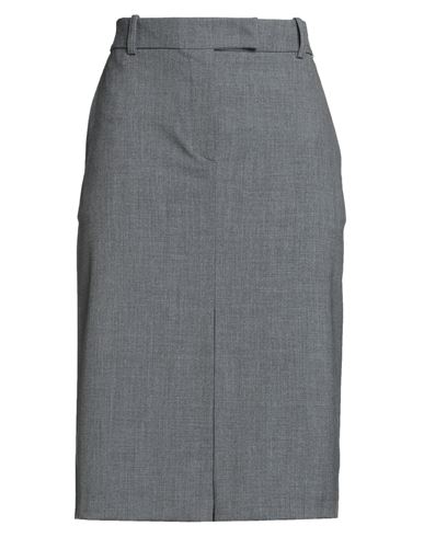 Kaos Woman Midi Skirt Grey Size 12 Polyester, Viscose, Elastane