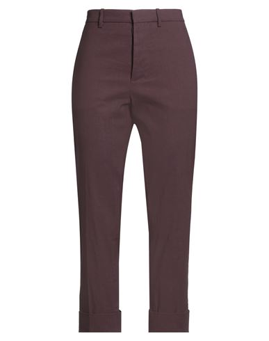 Marni Woman Pants Plum Size 10 Linen, Viscose, Lycra In Purple