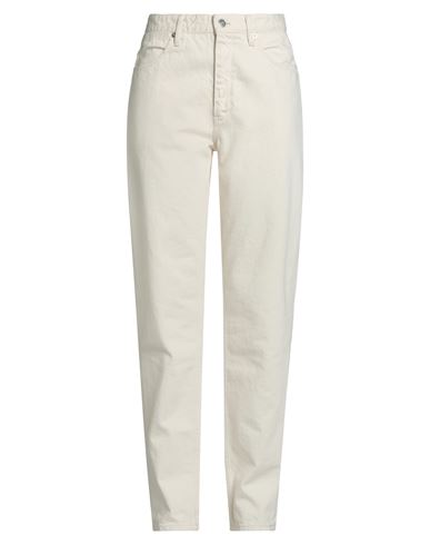 Jil Sander + Woman Jeans Beige Size 31 Cotton In White