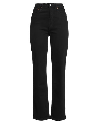 Re/done Woman Jeans Black Size 32 Cotton, Elastane