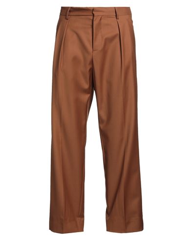 Roberto Collina Man Pants Brown Size 38 Polyester, Viscose, Elastane In Brown