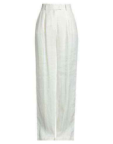 Luisa Spagnoli Woman Pants White Size 6 Linen