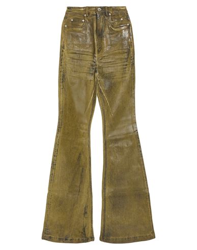 Rick Owens Drkshdw Drkshdw By Rick Owens Woman Jeans Military Green Size 25 Cotton, Polyester, Elastane In Green