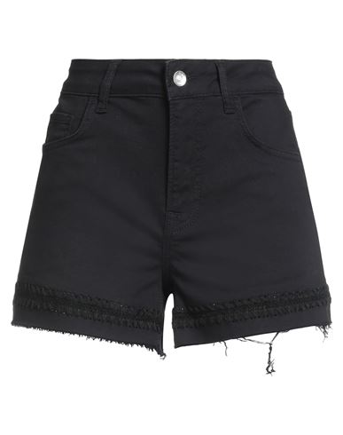 Liu •jo Woman Shorts & Bermuda Shorts Midnight Blue Size 28 Cotton, Elastane