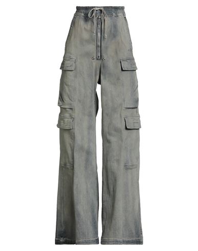 Rick Owens Drkshdw Drkshdw By Rick Owens Woman Jeans Blue Size Xs Cotton, Elastomultiester, Rubber In Gray