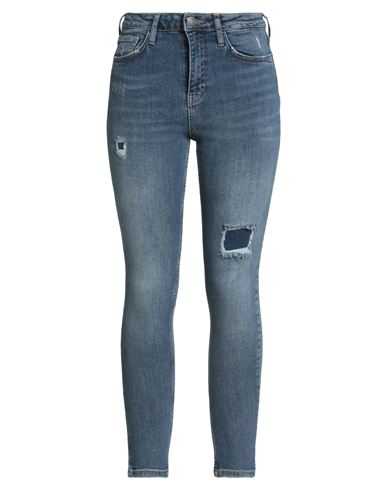 Fred Mello Woman Jeans Blue Size 28 Cotton, Elastane