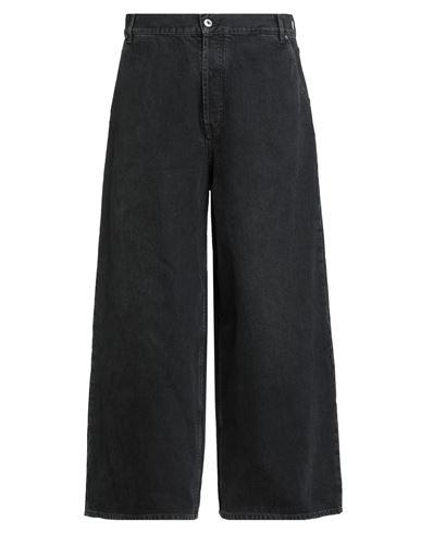 Off-white Wide Five-pocket Jeans With Spacious In Black