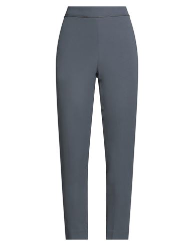 Brunello Cucinelli Woman Pants Slate Blue Size 6 Silk, Cotton, Elastane, Brass
