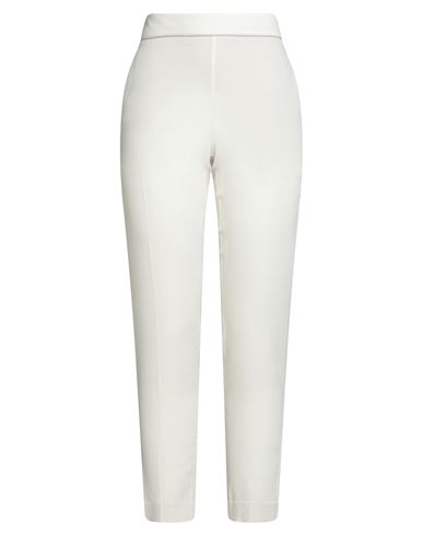 Brunello Cucinelli Woman Pants Off White Size 8 Silk, Cotton, Elastane, Brass