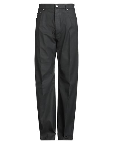 Rick Owens Man Jeans Black Size 34 Cotton, Elastomultiester, Rubber In Black