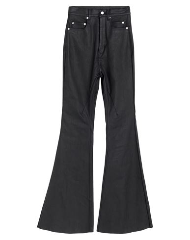 Rick Owens Woman Jeans Black Size 26 Cotton, Elastomultiester, Rubber