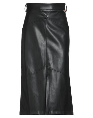 Rebel Queen By Liu •jo Woman Midi Skirt Black Size Xs Polyester, Polyurethane Resin In Black