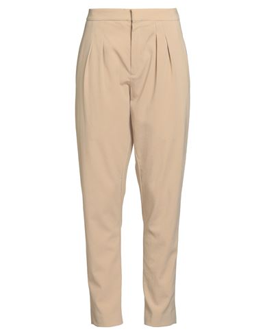 Chloé Woman Pants Sand Size 8 Virgin Wool, Elastane