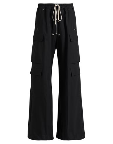 Rick Owens Cargobelas Heavy Cotton Poplin Pant In Black