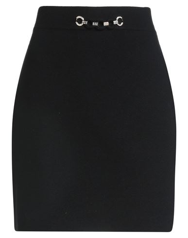 Twinset Woman Mini Skirt Black Size Xs Viscose, Polyamide, Polyester, Elastane