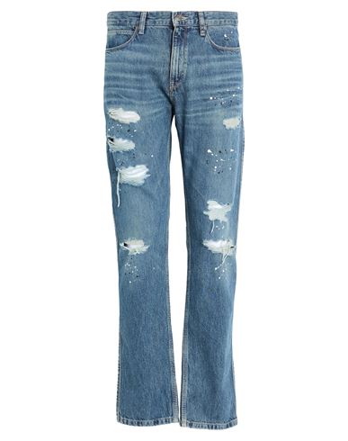 Hugo Boss Hugo Man Jeans Blue Size 32w-32l Cotton, Recycled Cotton In Blue