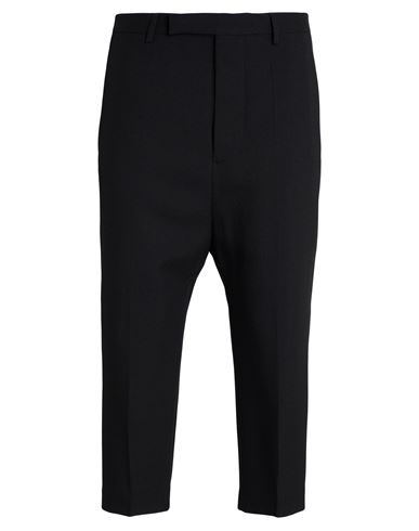 Rick Owens Man Pants Black Size 32 Virgin Wool In Black