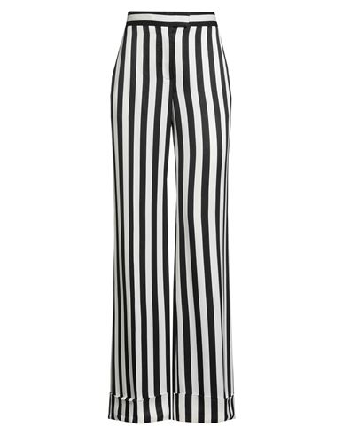 Moschino Woman Pants Black Size 12 Viscose In Pattern
