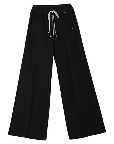 Rick Owens Wide Bela Black Pants In Silk In Black