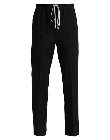Rick Owens Man Pants Black Size 32 Virgin Wool In Black