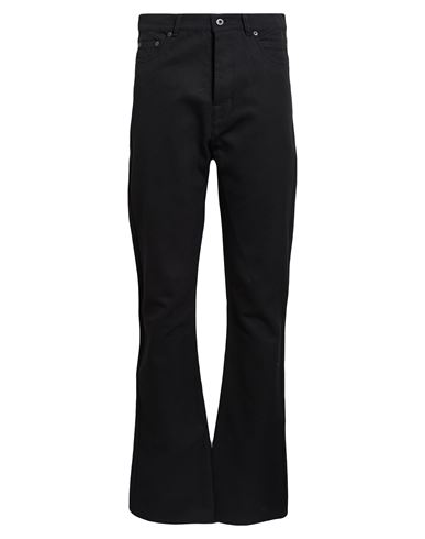 Rick Owens Man Pants Black Size 31 Polyester In Animal Print