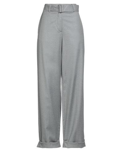 Fabiana Filippi Woman Pants Grey Size 12 Virgin Wool, Polyamide, Elastane In Gray