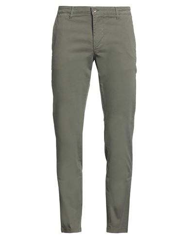 Squad² Man Pants Military Green Size 38 Cotton, Elastane In Green