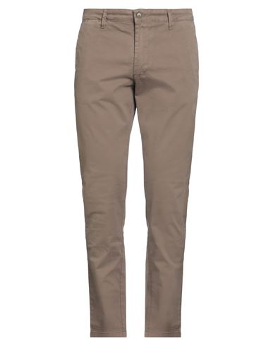 Squad² Man Pants Khaki Size 38 Cotton, Elastane In Sand