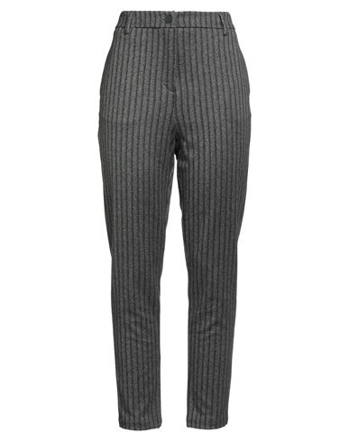 Brand Unique Woman Pants Grey Size 2 Viscose, Polyester, Recycled Polyester, Elastane In Gray
