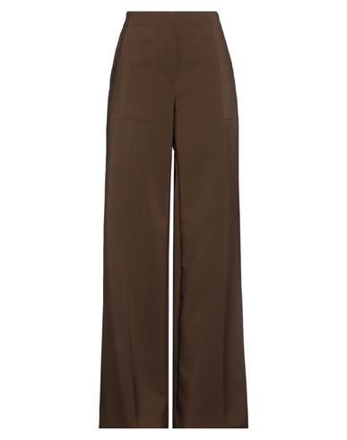 Marni Woman Pants Military Green Size 12 Polyester In Brown