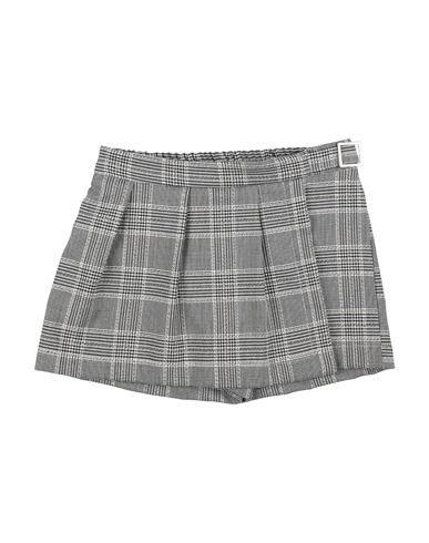 U+é Toddler Girl Shorts & Bermuda Shorts Black Size 6 Polyester, Viscose, Elastane In Gray