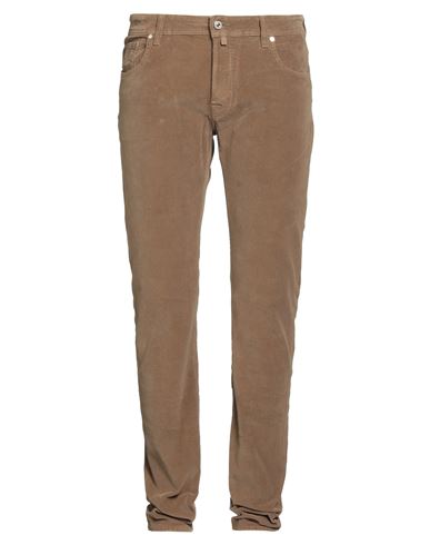Marc Jacobs Man Pants Camel Size 36 Cotton, Elastane, Polyester In Sand